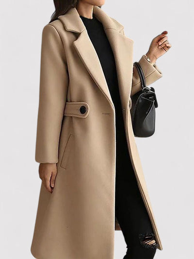 Clara - Cappotto in lana con cintura