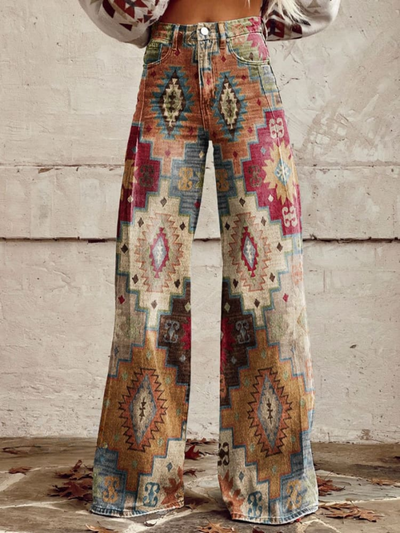 ALDINA | PANTALONI LARGHI BOHO VINTAGE