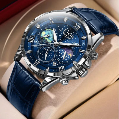 Orologio Elegante con Fase Lunare