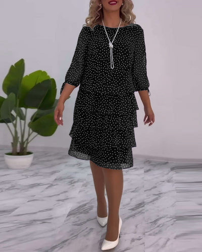 Malani | Vestito a pois a strati
