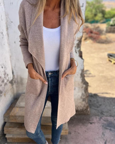 EIGONA - GIACCA CARDIGAN CON COLLETTO CASUAL