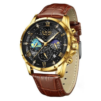 Orologio Elegante con Fase Lunare