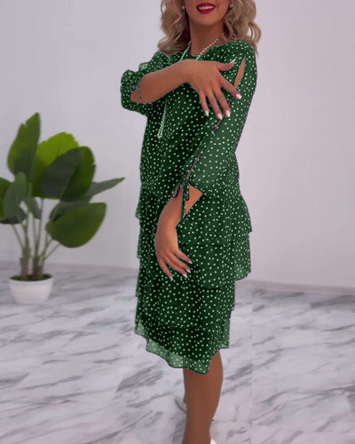 Malani | Vestito a pois a strati