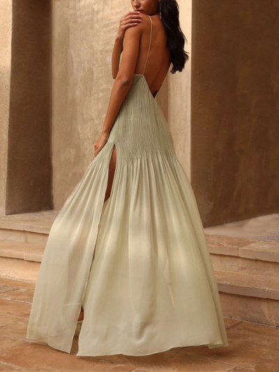 Maria - Abito lungo elegante a pieghe