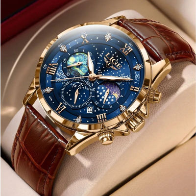 Orologio Elegante con Fase Lunare