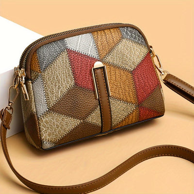 Luna | Mini-Borsa a tracolla in design patchwork