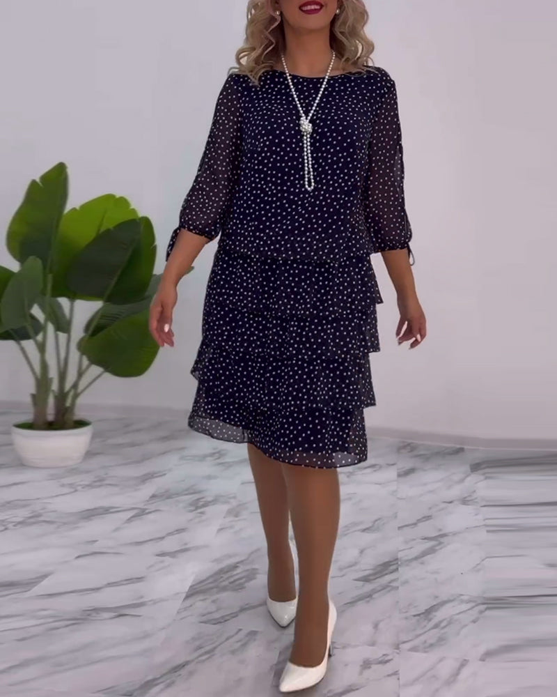 Malani | Vestito a pois a strati