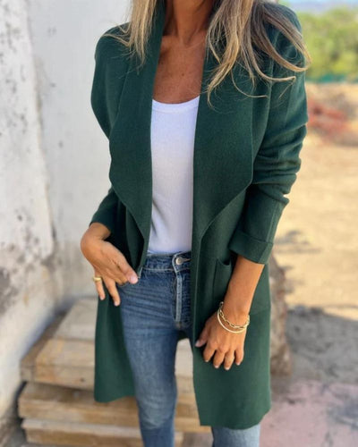 EIGONA - GIACCA CARDIGAN CON COLLETTO CASUAL
