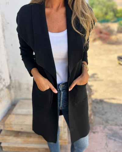EIGONA - GIACCA CARDIGAN CON COLLETTO CASUAL