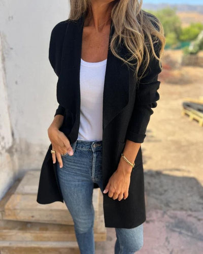 EIGONA - GIACCA CARDIGAN CON COLLETTO CASUAL