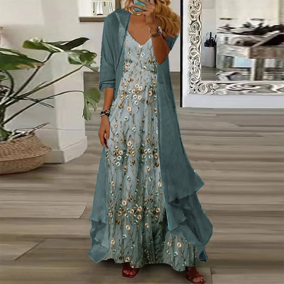 Mara | Maxi abito con giacca