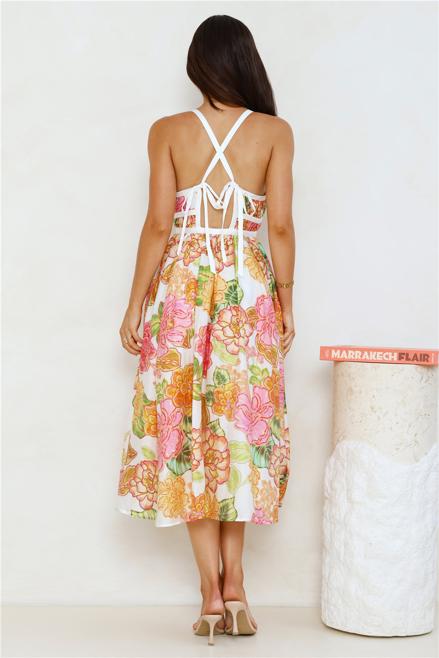 Luciana - Vestito Midi Arancione