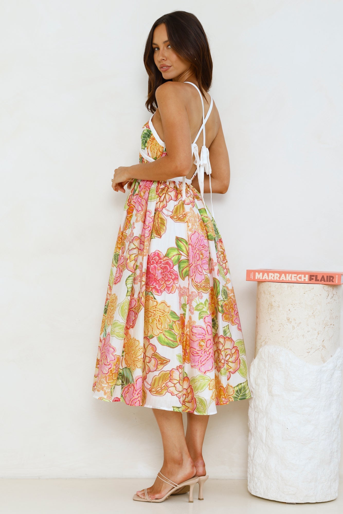 Luciana - Vestito Midi Arancione