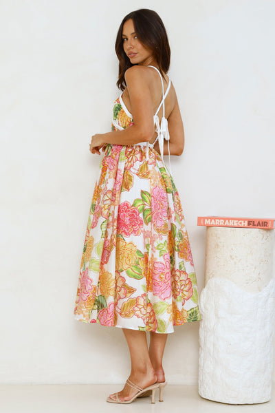 Luciana - Vestito Midi Arancione