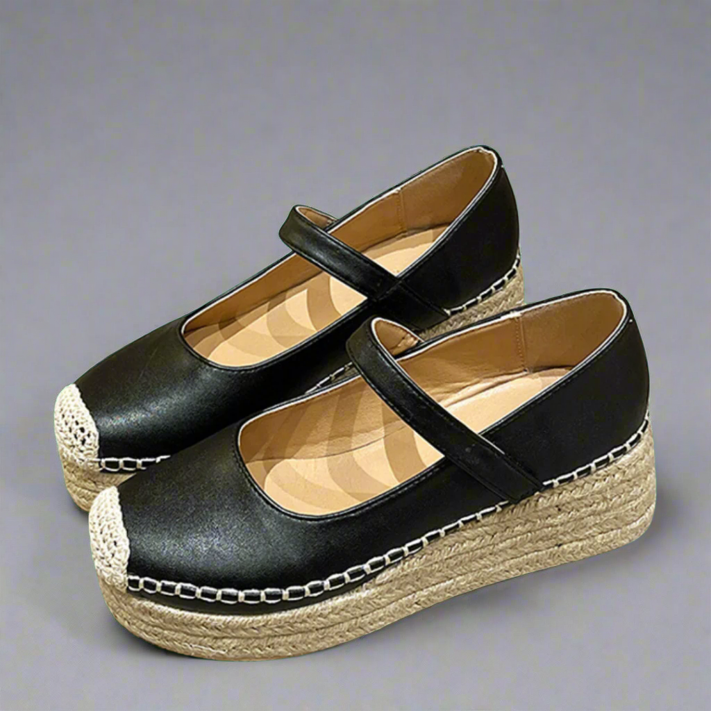 Verena | Scarpe con zeppa premium con fibbia per la primavera