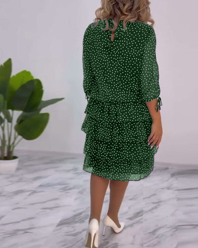 Malani | Vestito a pois a strati