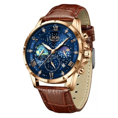 Orologio Elegante con Fase Lunare