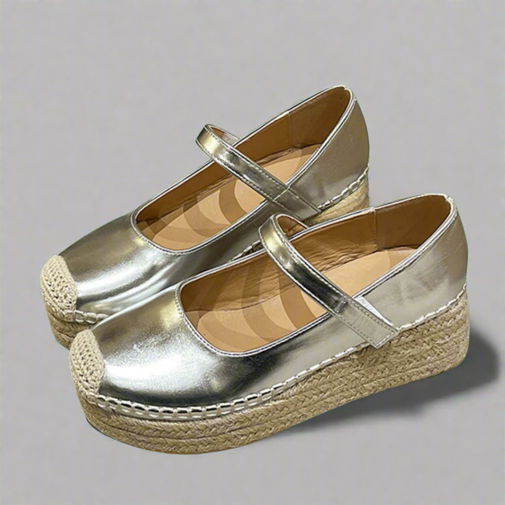 Verena | Scarpe con zeppa premium con fibbia per la primavera