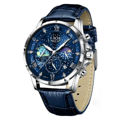 Orologio Elegante con Fase Lunare