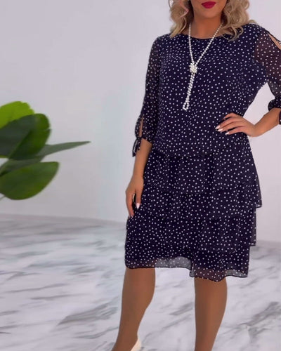 Malani | Vestito a pois a strati