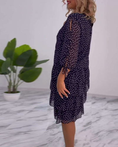 Malani | Vestito a pois a strati