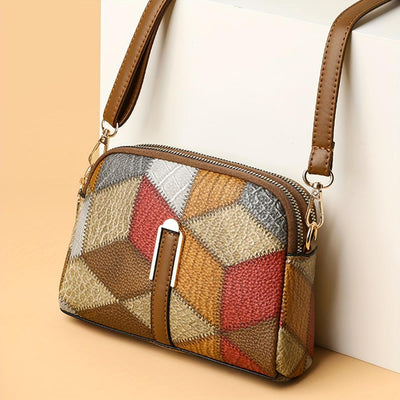 Luna | Mini-Borsa a tracolla in design patchwork