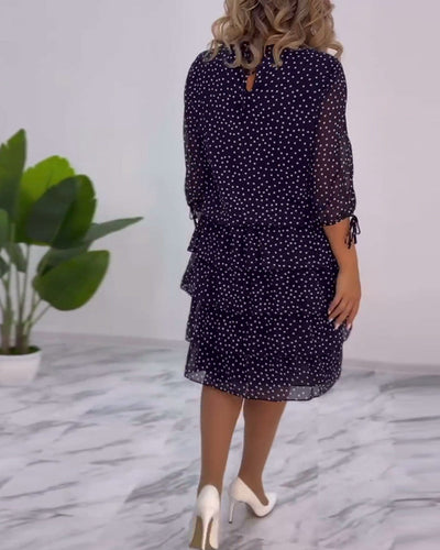 Malani | Vestito a pois a strati