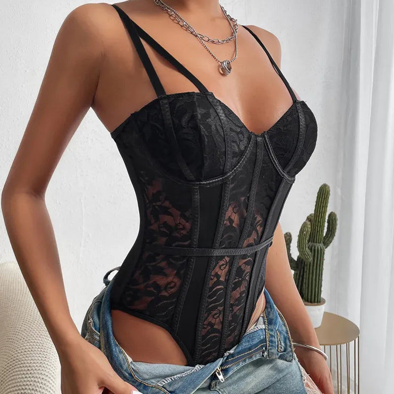 Élise™ | Corsetto per il corpo ricamato