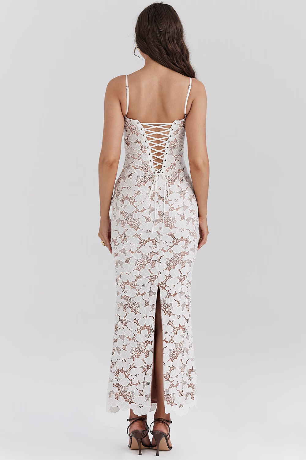 EVANGELINE - Abito Maxi Ricamato