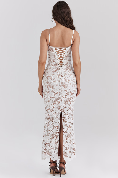 EVANGELINE - Abito Maxi Ricamato