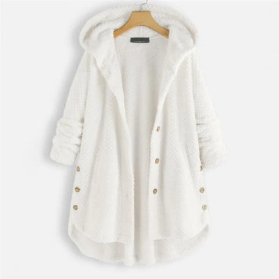 Dana | Cappotto con cappuccio a coste