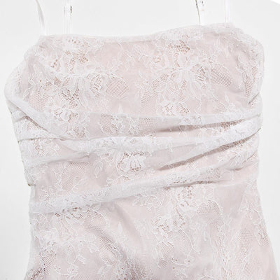 CELESTE - Abito Maxi in Pizzo