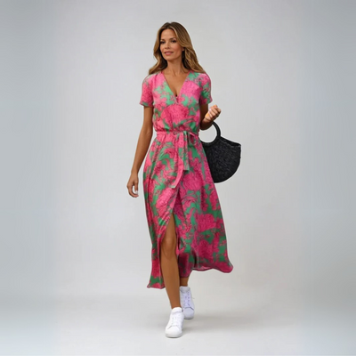 Suzanne - Elegante abito con scollatura a V