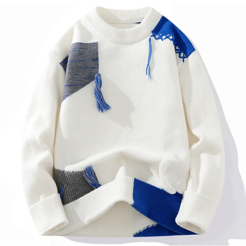 Verre Blanc™ | Maglione da uomo con cuciture moderne