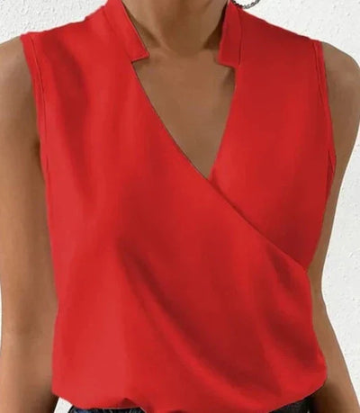 Madisyn | Elegante top senza maniche monocolore