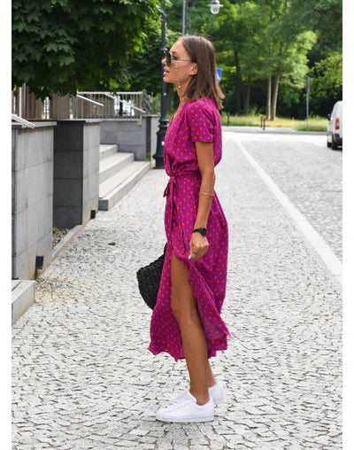 Suzanne - Elegante abito con scollatura a V
