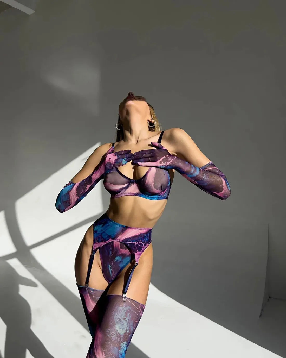 Valérie™ | Set di lingerie 5 pezzi Tie Dye