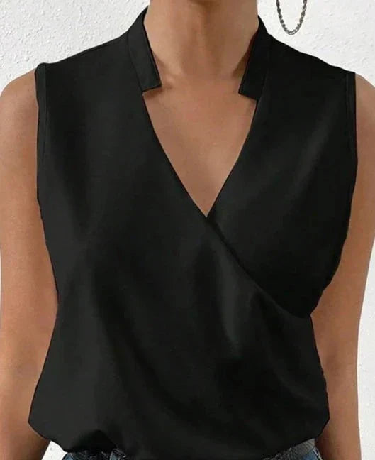 Madisyn | Elegante top senza maniche monocolore