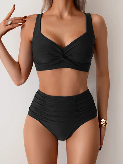 Nicoletta - Bikini con tessuto arricciato