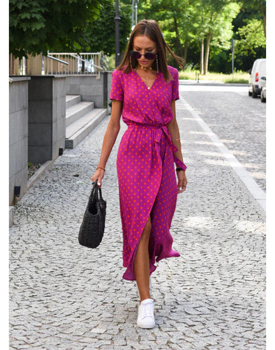 Suzanne - Elegante abito con scollatura a V