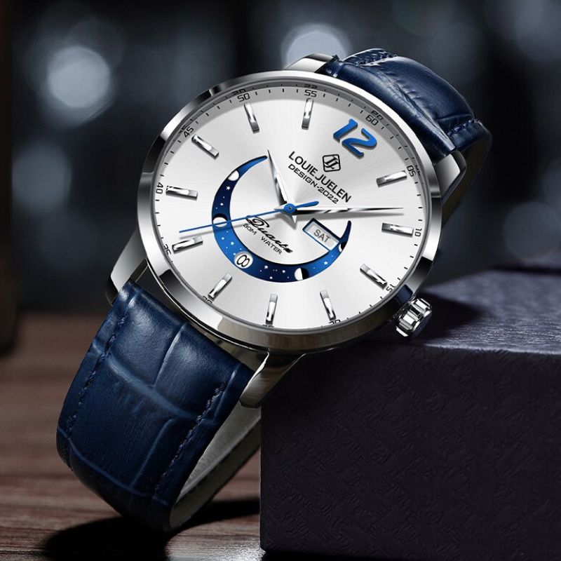 Orologio Elegante con Fase Lunare