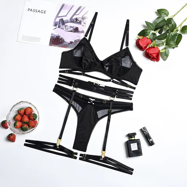 Julietta™ | Set di lingerie francese 3 pezzi