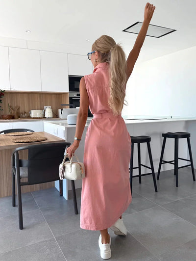 Louisa - Maxi Abito in Denim