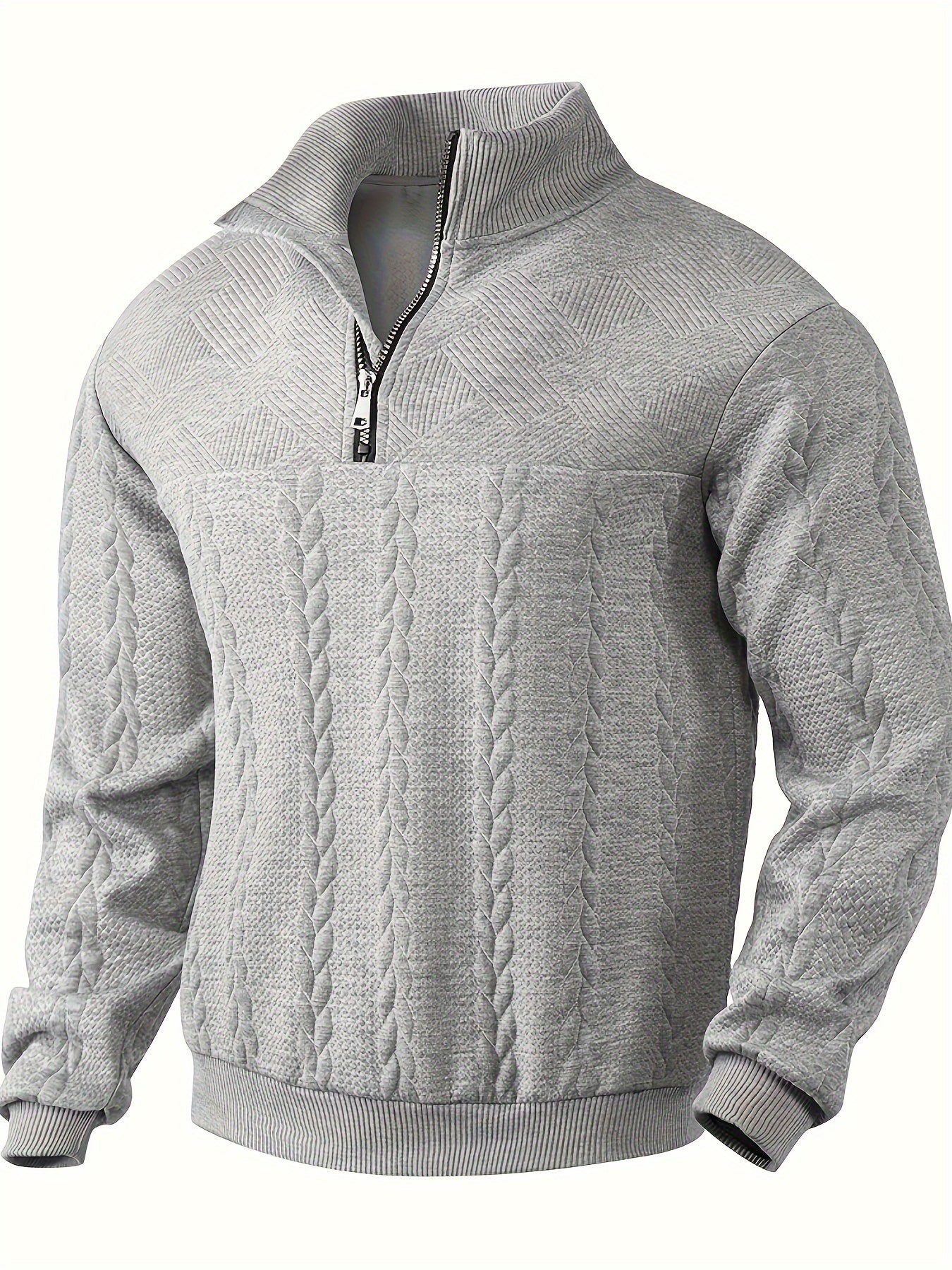 Rafael - Maglione da uomo vintage con cerniera