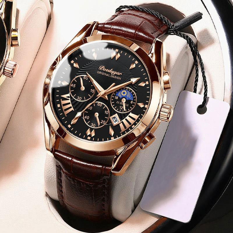 Orologio di Lusso con Cinturino in Pelle Elegante