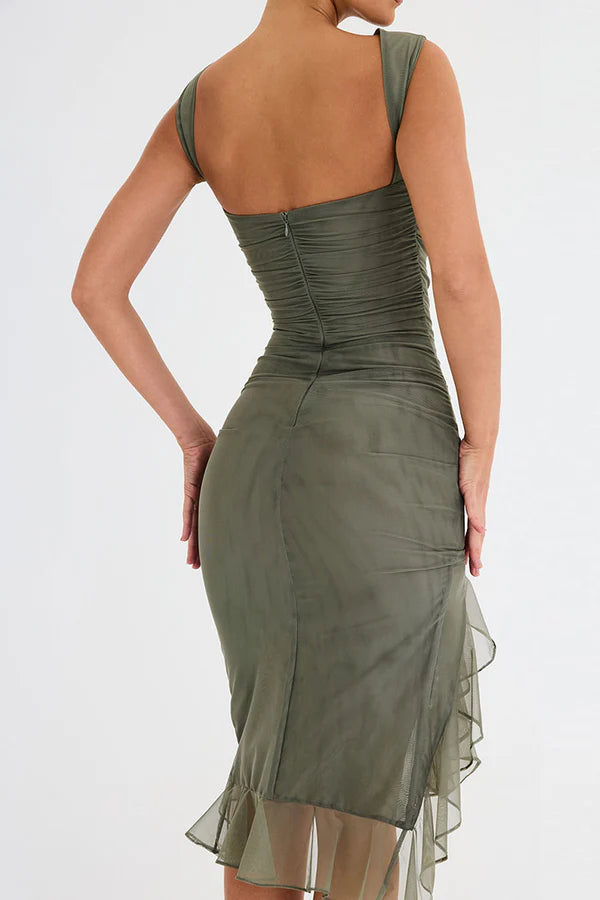 Charlotte - Vestito midi con volant