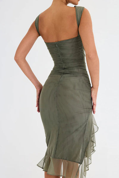 Charlotte - Vestito midi con volant
