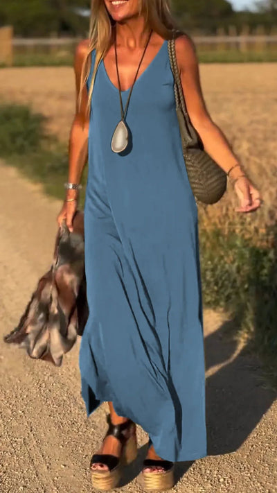 Lilia - Maxi abito con scollo a V