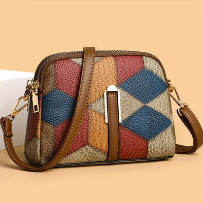 Luna | Mini-Borsa a tracolla in design patchwork