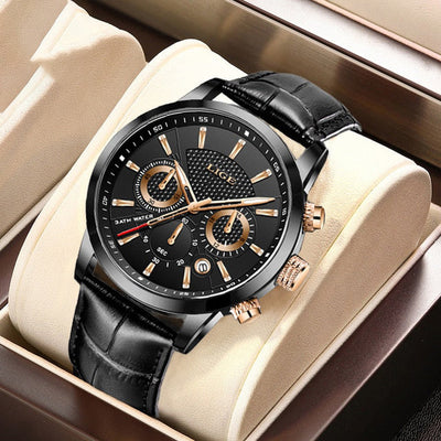 Orologio in pelle militare alla moda